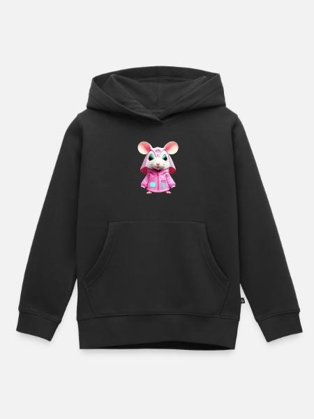 Hamstermaus - Kinder Premium Organic Hoodie - Schwarz