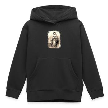 Heilige Maria Maria Madonna Mariana Jungfrau Maria Heilig - Kinder Premium Organic Hoodie - Schwarz - Vorne - AI Model Kid Male (0cm)