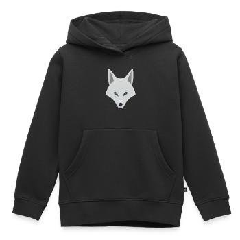 STYLIZED SAND FOX - Kids Premium Organic Hoodie - black - Front - AI Model Kid Male (0cm)