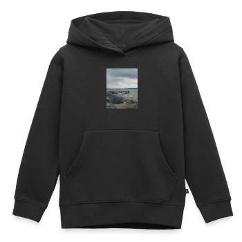 océan - Sweat Premium à capuche enfant bio - noir - Devant - AI Model Kid Male (0cm)