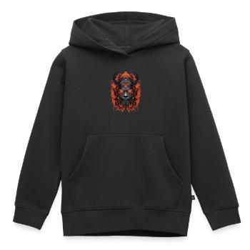 Tech Oni Mask - Kinder Premium Organic Hoodie - Schwarz - Vorne - AI Model Kid Male (0cm)