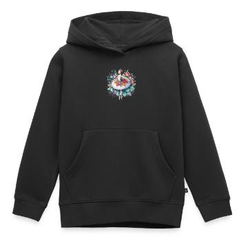 Balletttänzerin mit Tutu - Kinder Premium Organic Hoodie - Schwarz - Vorne - AI Model Kid Male (0cm)