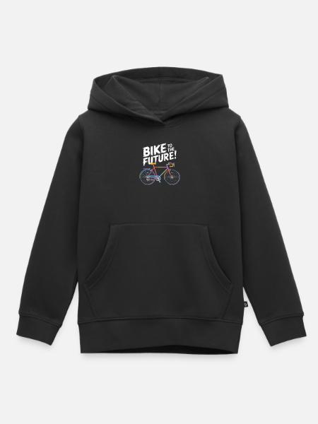 Futuristisches Fahrraddesign - Kinder Premium Organic Hoodie - Schwarz