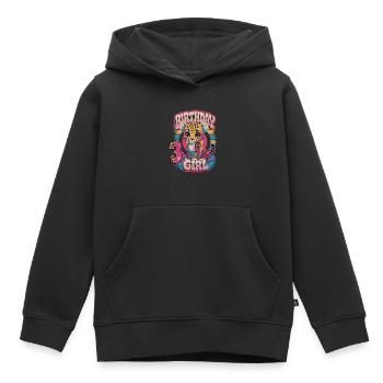 Geburtstags-Leopardin 3 Jahre - Mädchen - Kinder Premium Organic Hoodie - Schwarz - Vorne - AI Model Kid Male (0cm)