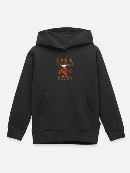 Kochmuffel-Truthahn - Kinder Premium Organic Hoodie - Schwarz