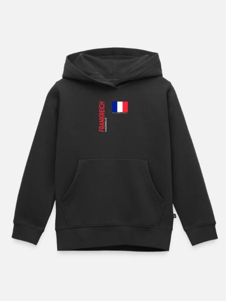 Marseille - Kinder Premium Organic Hoodie - Schwarz