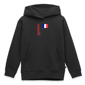 Nizza - Kinder Premium Organic Hoodie - Schwarz - Vorne - AI Model Kid Male (0cm)