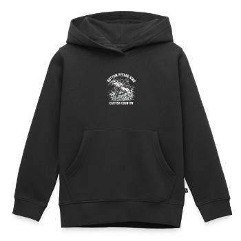 Fishing Catfish King River Bottom - Kids Premium Organic Hoodie - black - Front - AI Model Kid Male (0cm)