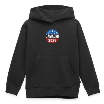 Wähle Camacho 2028 Lustige Parodie Lustig - Kinder Premium Organic Hoodie - Schwarz - Vorne - AI Model Kid Male (0cm)