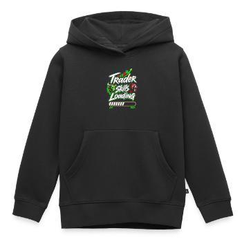 Trader skills loading - Kinder Premium Organic Hoodie - Schwarz - Vorne - AI Model Kid Male (0cm)