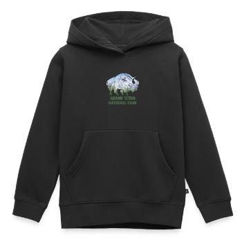 USA Amerika Nationalpark - Kinder Premium Organic Hoodie - Schwarz - Vorne - AI Model Kid Male (0cm)