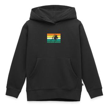Hobby Horse Hobby Horsing - Kids Premium Organic Hoodie - black - Front - AI Model Kid Male (0cm)