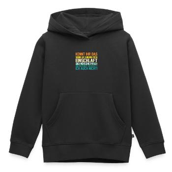 Faulenzer Langschläfer Motivation - Kinder Premium Organic Hoodie - Schwarz - Vorne - AI Model Kid Male (0cm)
