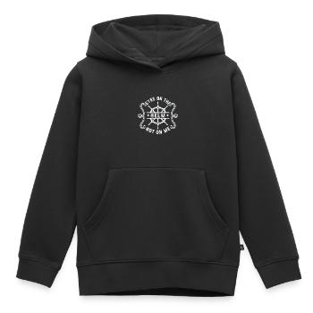 Seglen Segelboot Segler - Kinder Premium Organic Hoodie - Schwarz - Vorne - AI Model Kid Male (0cm)