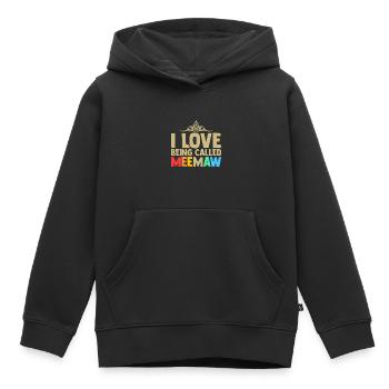 Omi Omi Familie Geschenk - Kinder Premium Organic Hoodie - Schwarz - Vorne - AI Model Kid Male (0cm)