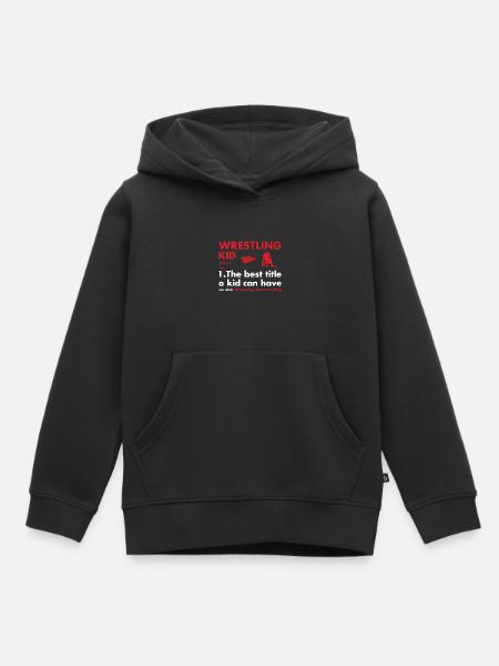 Sport Kid Definition Wrestling - Kinder Premium Organic Hoodie - Schwarz