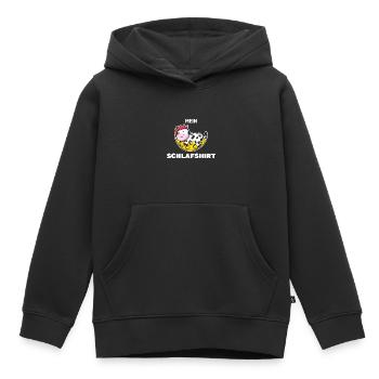 Schlafshirt Kuh Schlafanzug Geschenk - Kinder Premium Organic Hoodie - Schwarz - Vorne - AI Model Kid Male (0cm)
