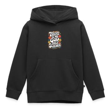 Athéisme, athée, anti-religion, agnostique - Sweat Premium à capuche enfant bio - noir - Devant - AI Model Kid Male (0cm)