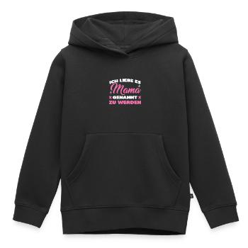 Mutter Familie Mutter Geschenk - Kinder Premium Organic Hoodie - Schwarz - Vorne - AI Model Kid Male (0cm)