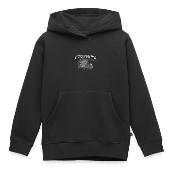 Porcupine Dad Porcupine - Kids Premium Organic Hoodie - black - Front - AI Model Kid Male (0cm)