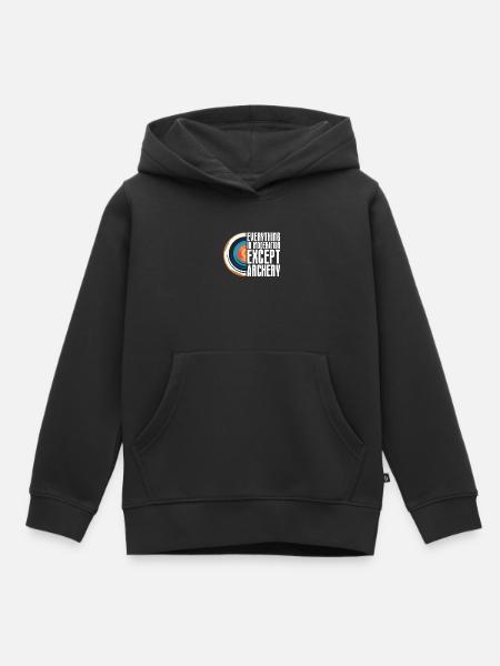 Tir à l’arc Flèche Tir à l’arc Tir à l’arc - Sweat Premium à capuche enfant bio - noir