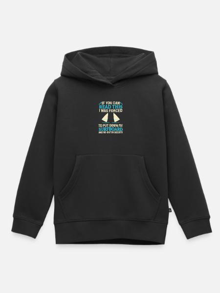 Windsurfing Windsurfen - Kinder Premium Organic Hoodie - Schwarz