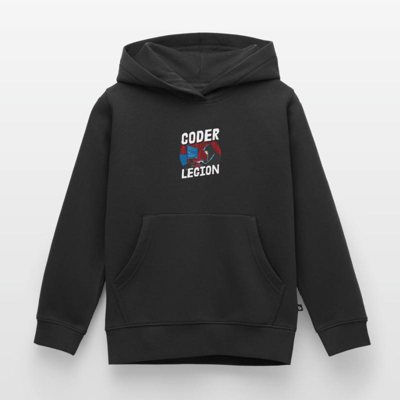Programmeur Coder Développeur de logiciels Sweat Premium à capuche enfant bio