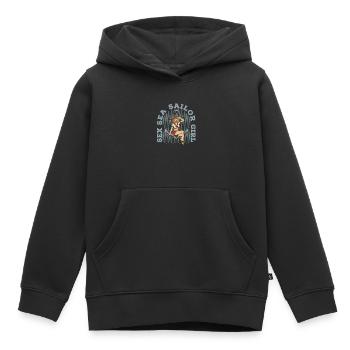 Seglen Segelboot Segler - Kinder Premium Organic Hoodie - Schwarz - Vorne - AI Model Kid Male (0cm)