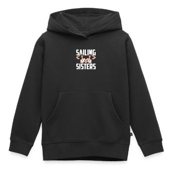 Seglen Segelboot Segler - Kinder Premium Organic Hoodie - Schwarz - Vorne - AI Model Kid Male (0cm)
