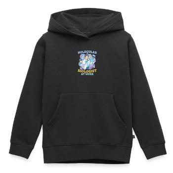 Biology Biologist Funny Molecular Biologist - Kids Premium Organic Hoodie - black - Front - AI Model Kid Male (0cm)