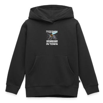 Entomologie Entomologiste Insecte Moustique - Sweat Premium à capuche enfant bio - noir - Devant - AI Model Kid Male (0cm)