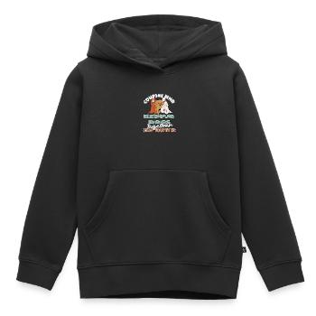 Dog Rescue Dog Pair - Kids Premium Organic Hoodie - black - Front - AI Model Kid Male (0cm)