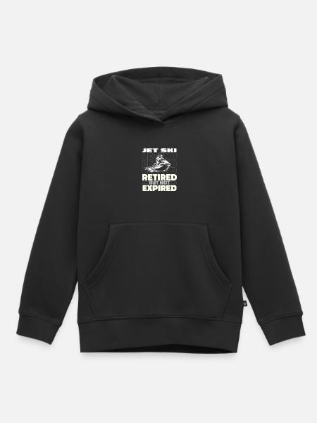 Retired Jet Ski - Kids Premium Organic Hoodie - black