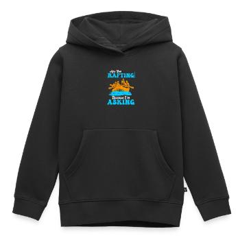 Rafting Rafting en eau vive - Sweat Premium à capuche enfant bio - noir - Devant - AI Model Kid Male (0cm)