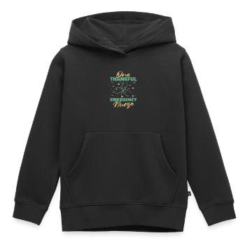 Krankenschwester Stethoskop - Kinder Premium Organic Hoodie - Schwarz - Vorne - AI Model Kid Male (0cm)