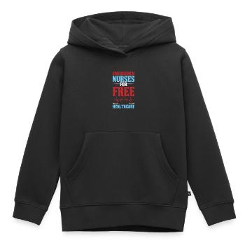 Soins de santé infirmiers - Sweat Premium à capuche enfant bio - noir - Devant - AI Model Kid Male (0cm)