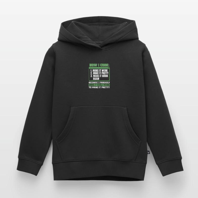 Developer, Coder, Programmer Kids Premium Organic Hoodie