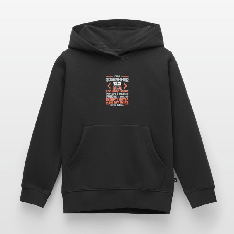Developer, Coder, Programmer Kids Premium Organic Hoodie