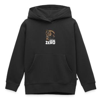 Sports équestres équestres à cheval - Sweat Premium à capuche enfant bio - noir - Devant - AI Model Kid Male (0cm)