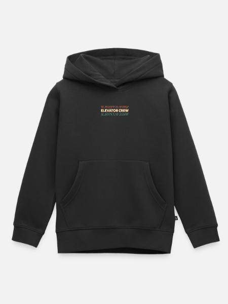 Fahrstuhl Aufzug - Kinder Premium Organic Hoodie - Schwarz