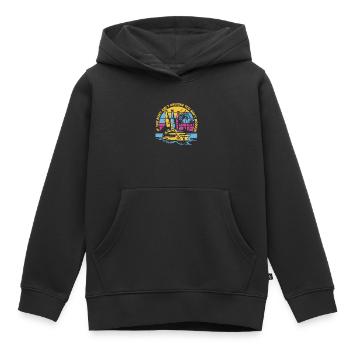 Kreuzfahrt - Kinder Premium Organic Hoodie - Schwarz - Vorne - AI Model Kid Male (0cm)