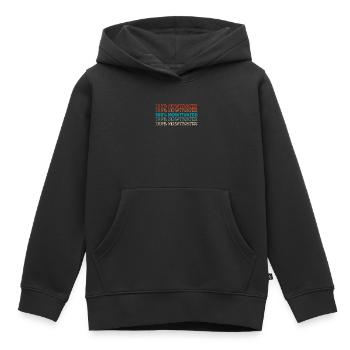 Lawn mower mowing - Kids Premium Organic Hoodie - black - Front - AI Model Kid Male (0cm)