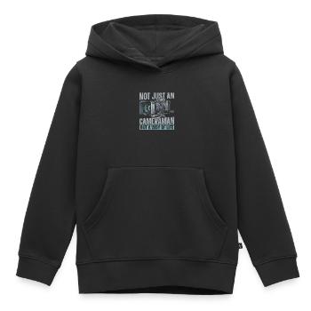 Kameramann - Kinder Premium Organic Hoodie - Schwarz - Vorne - AI Model Kid Male (0cm)