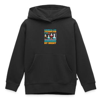 Chemical laboratory assistant - Kids Premium Organic Hoodie - black - Front - AI Model Kid Male (0cm)