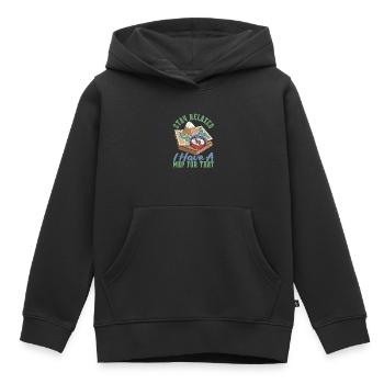 Géographe de géographie - Sweat Premium à capuche enfant bio - noir - Devant - AI Model Kid Male (0cm)