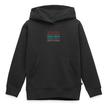 Kurier Kader - Kinder Premium Organic Hoodie - Schwarz - Vorne - AI Model Kid Male (0cm)