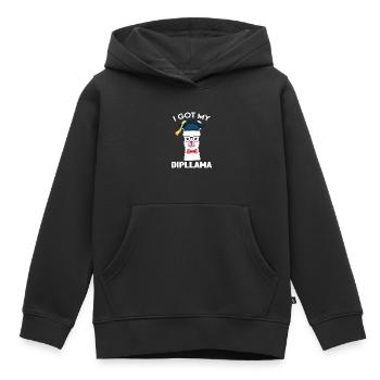 Abschluss-Abschluss-Geschenk - Kinder Premium Organic Hoodie - Schwarz - Vorne - AI Model Kid Male (0cm)