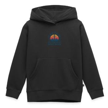 Kapitän Kapitäne Bootfahren Geschenk - Kinder Premium Organic Hoodie - Schwarz - Vorne - AI Model Kid Male (0cm)