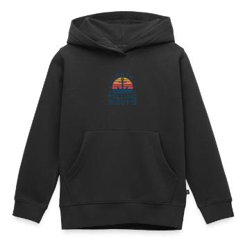 Kapitän Kapitäne Bootfahren Geschenk - Kinder Premium Organic Hoodie - Schwarz - Vorne - AI Model Kid Male (0cm)