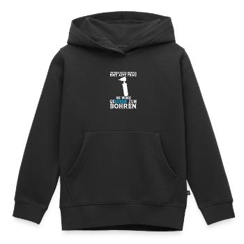 Zahn Zahnarzt Bohren Zahn Geschenk - Kinder Premium Organic Hoodie - Schwarz - Vorne - AI Model Kid Male (0cm)